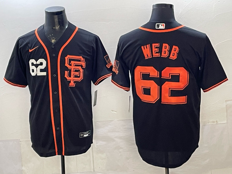 2026 Men Nike San Francisco Giants #62 Webb black Nike MLB Jersey006->san francisco giants->MLB Jersey